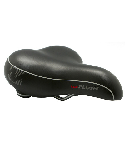VELO Седло VL-8111E комфорт, серия PLUSH (прямая посадка) 260х218х74мм, 652г. Обшивка: PU. Рельсы: с