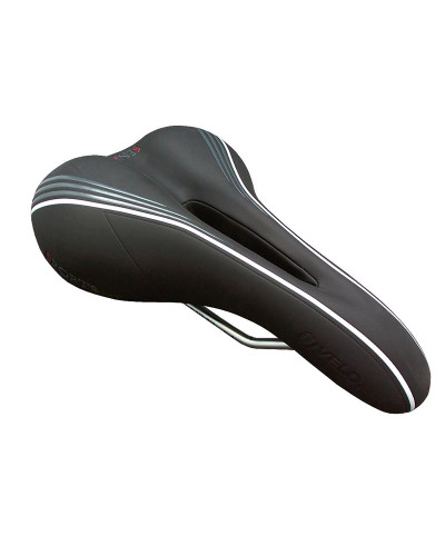 VELO Седло VL-4130 комфорт, серия: SENSO, 256x162 мм, 360г. Основа: Double Dencity Base. Обшивка: PU