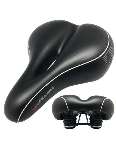 VELO Седло VL-6103E комфорт, 273х210х105мм, 850г. Обшивка: PU. Наполнитель: Пена.