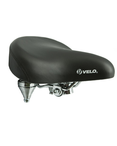 VELO Седло VL-8030 Комфорт. Размер: 269х255мм. Вес: 1068г. Обшивка: PU. Наполнитель: Пена. Система а