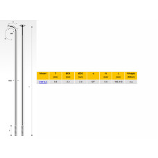 PILLAR Спицы PST14 титановые, 2,0мм 14GX180 мм, чёрные