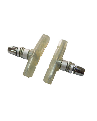 BARADINE Колодки тормозные MTB-948V для V-brake, резьбовые, 60мм, прозрачные