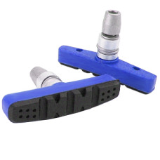 ALHONGA Колодки тормозные HJ-EN02 для V-brake резьбовые, 60мм, синие