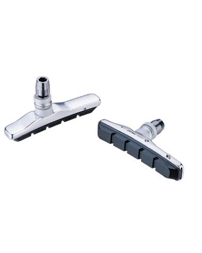 BARADINE Колодки тормозные MTB-945VC для V-brake, картриджные, резьбовые, 72мм, серебр. Корпус