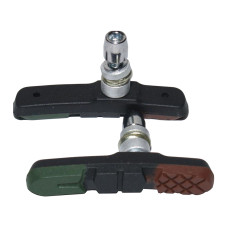 BARADINE Колодки тормозные MTB-960V для V-brake резьбовые, 72мм, трёхцветные, всепогодные, конструкц