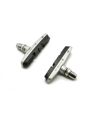 BARADINE Колодки тормозные MTB-955VC для V-brake, картриджные, резьбовые, 72мм, корпус серебр., карт