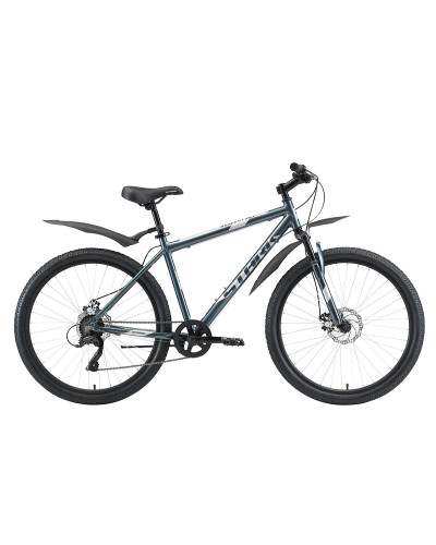 Велосипед Stark'20 Respect 26.1 D Microshift синий/серый/серый 20"