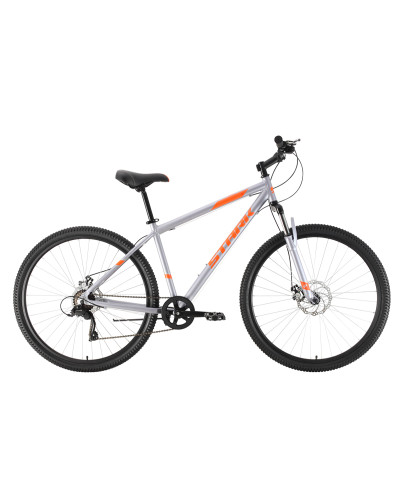 Велосипед Stark'21 Respect 29.1 D Microshift серый/оранжевый 18"