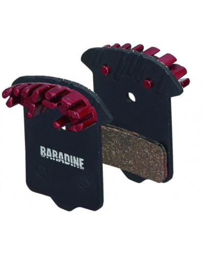 BARADINE Колодки для диск. торм. DS-44F+SP-44 вентилиреумые органические, алюминиевая пластина с теп