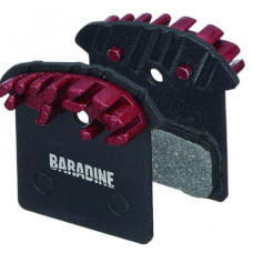 BARADINE Колодки для диск. торм. DS-52F+SP-52 вентилиреумые органические, алюминиевая пластина с теп