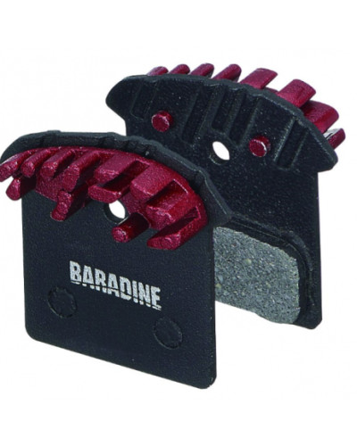 BARADINE Колодки для диск. торм. DS-52F+SP-52 вентилиреумые органические, алюминиевая пластина с теп