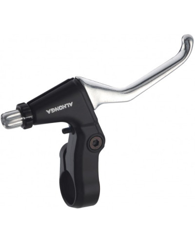 ALHONGA Ручки тормозные HJ-288ADV под 3 пальца, алюминий, для V-brake, чёрн./серебр., 189г, для МТВ