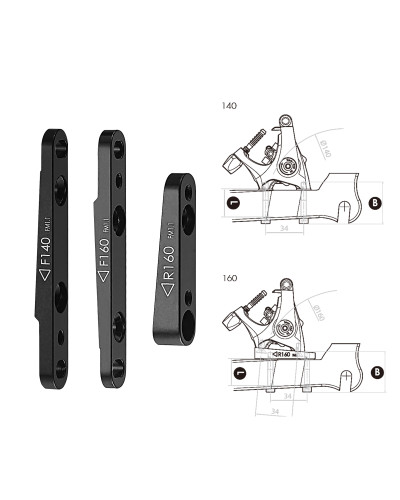 Адаптер дискового тормоза F6, FLAT MOUNT задний 160