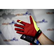 Перчатки 100% Brisker Glove зеленый/красный/черный, р-р M, на липучке