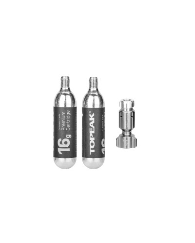 TOPEAK Ninja CO2 Ninja Cage Mount w/Micro AirBooster & 2pcs 16g CO2 cartridge адаптер под флягодержа