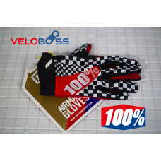 Перчатки 100% Airmatic gloves chess, р-р M, на липучке