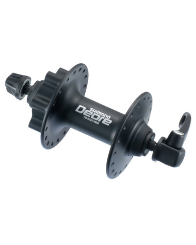 SHIMANO Втулка передняя HB-M525 DEORE, 32H, под диск (6 болтов), OLD:100MM, ось 108мм, с эксцентрико