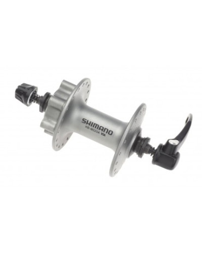 SHIMANO Втулка передняя HB-M525 DEORE, 36H, под диск (6 болтов), OLD:100MM, ось 108мм, с эксцентрико