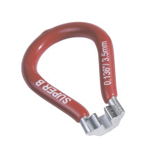 SUPER B 5560 Ключ для спиц 0.136"(Asian). Красный