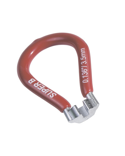SUPER B 5560 Ключ для спиц 0.136"(Asian). Красный