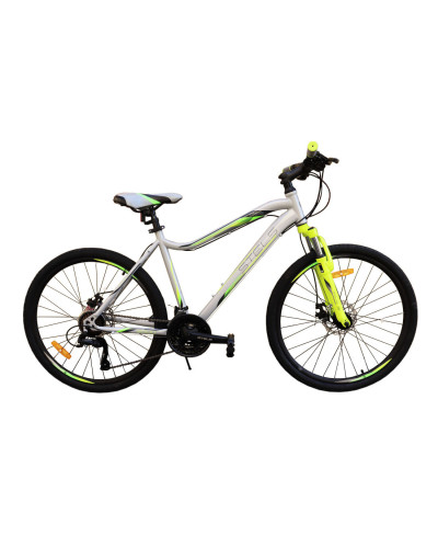 Велосипед STELS Miss-5000 MD 26"  18" Серебристый/салатовый V020