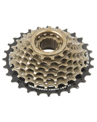 Кассета трещ. 6ск. 5-700170 FREEWHEEL 6х14-28 черно-коричневая HG-копия SHIMANO-совместимая VENTURA