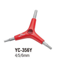 BIKE HAND YC-356Y Y-образный ключ: шестигранники 4/5/6мм