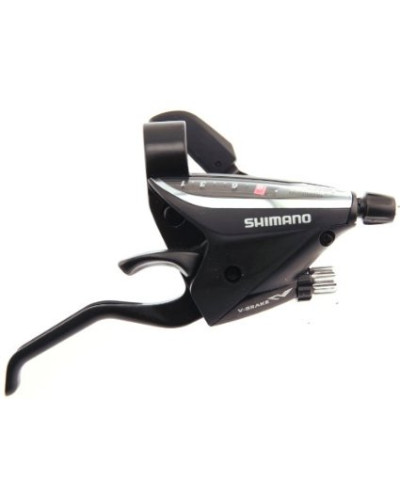 SHIMANO Шифтер/тормозная ручка ST-EF65-8R2 ALTUS для V-brake правая, под два пальца, 8 скоростей, че