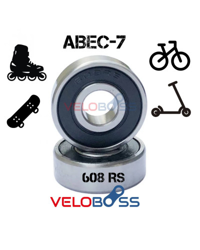 Подшипник ABEC-7 608-2RS, влагозащищённый, углеродистая сталь/уп 8/2000/ (10511010/080623/3069142, К