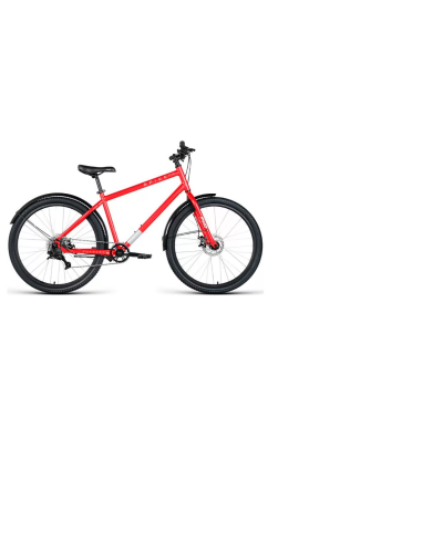 Велосипед FORWARD SPIKE 29 D (29" 8 ск. рост. 18") 2023, красный/белый, IB3F98135XRDXWH