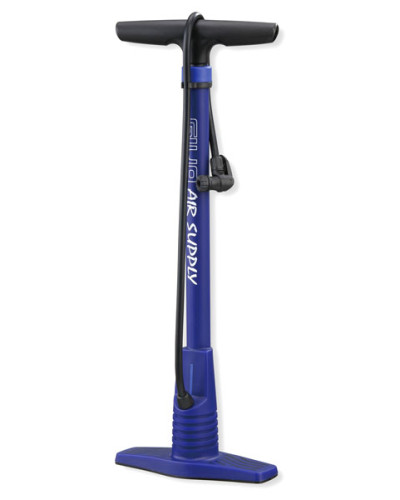 GIYO Насос напольный GF-44 120 PSI синий. Пластик. Торг. упак.