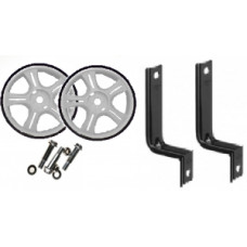 Колеса приставные (пара), уп. - картон, стойки - сталь на 12", колесо - пластик, белые