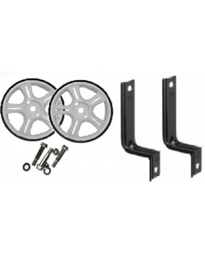 Колеса приставные (пара), уп. - картон, стойки - сталь на 12", колесо - пластик, белые