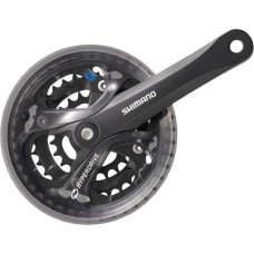 SHIMANO Система FC-M361-L ACERA, на 7/8 скоростей, 170мм, 48/38/28T, под квадрат, с защитой, чёр.