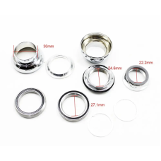 Рулевая колонка резьбовая 1" на промах, хром