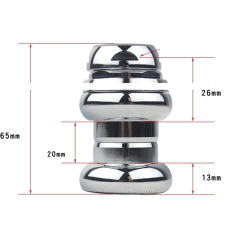 Рулевая колонка резьбовая 1" на промах, хром