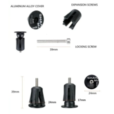 Баренды (заглушки руля), алюминиевые, SHANMASHI, пара (Orange, УТ00018579)