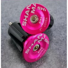Баренды (заглушки руля), алюминиевые, SHANMASHI, пара (Pink, УТ00018583)
