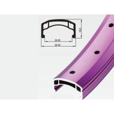 Обод DP24 26"х24ммх36Н, двойной, чёрный