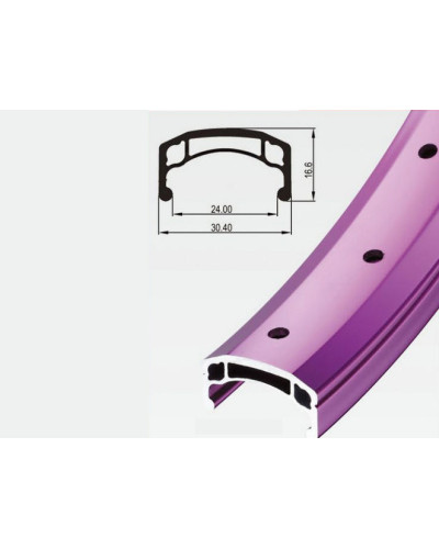 Обод DP24 26"х24ммх36Н, двойной, чёрный