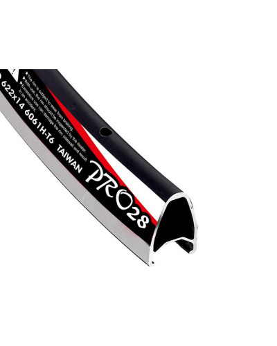 ALEX RIMS Обод PRO28 700Cх14ммх32Н, F/V, аэропрофиль, CSW, чёрный (шоссе)