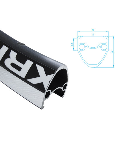 ALEX RIMS Обод AT470 700Cх17ммх32Н, F/V, аэропрофиль, CSW, для бескамерных покрышек, чёрный (шоссе)