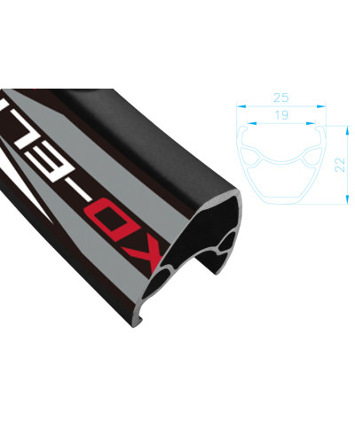 ALEX RIMS Обод XD-ELITE 29"х19ммх32Н, F/V, двойной, D, SSE, чёрный (МТВ)