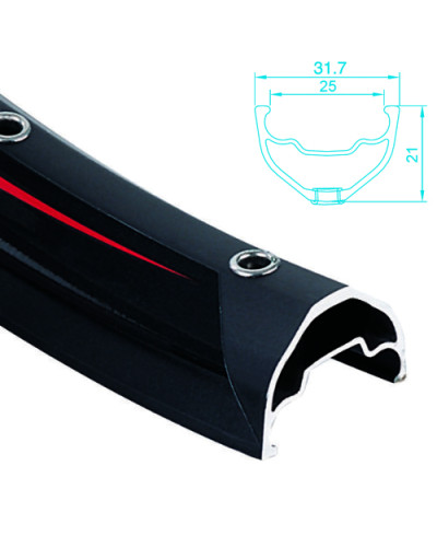 ALEX RIMS Обод SUPRA D, 26"х25ммх36Н, A/V, двойной, SSE, чёрный (DH/FR)