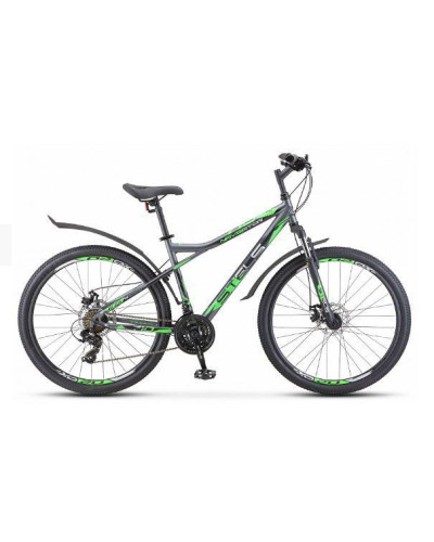 Велосипед STELS Navigator-710 MD 27.5"   16" Антрацитовый/зеленый/черный V020