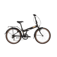 NOVATRACK 24" VORTEX черный, складной алюм. Shimano 6 speed, стальная вилка, вынос, алюм.руль (24AFV