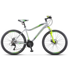 Велосипед STELS Miss-5000 MD 26"  16" Серебристый/салатовый V020