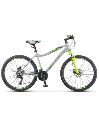 Велосипед STELS Miss-5000 MD 26"  16" Серебристый/салатовый V020