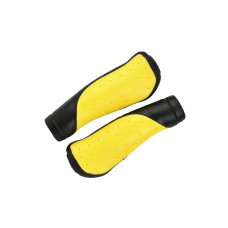 Грипсы MTB HL-GB306 blackyellow 130mm,эргономические, резина,черножелтые