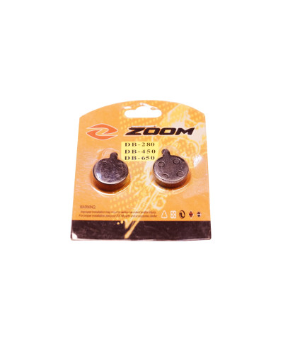 Колодки тормозные ZOOM  DB-280pad, для механических дисковых тормозов ZOOM  DB-280,2штуки на блистер